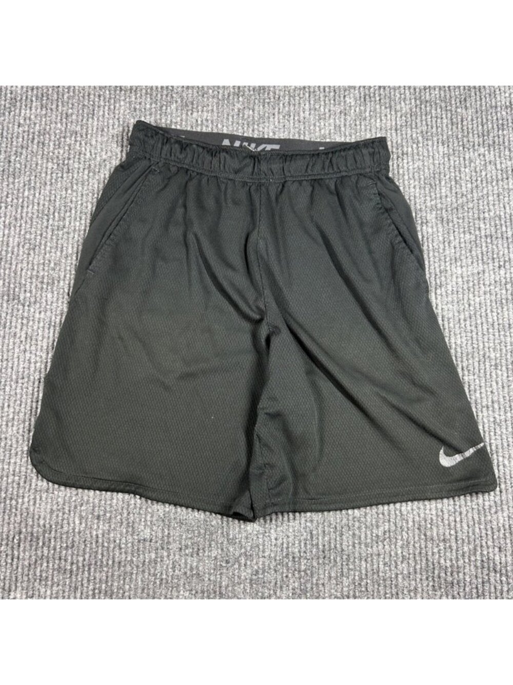 Nike Shorts Men's S Dri-Fit Mesh Athletic Training Black Sportswear 890811-010